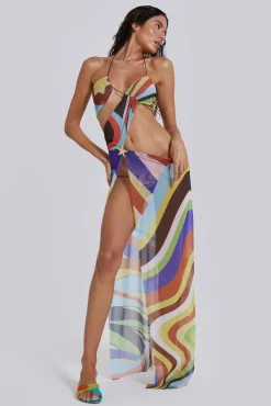 Shop Jaded London Oliana Draped Maxi Dress
