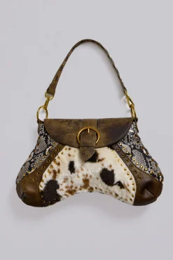 Cheap Jaded London Ophidian Cow Shoulder Bag