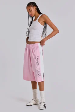 New Jaded London Pink Overdue Basketball Shorts