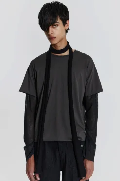 Fashion Jaded London Pitch Double Layer Tee