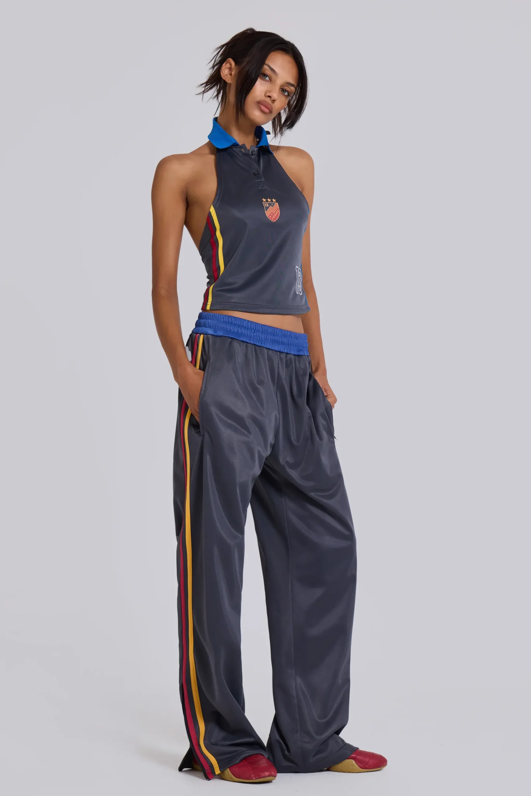 Shop Jaded London Pitchside Football Baggy Joggers