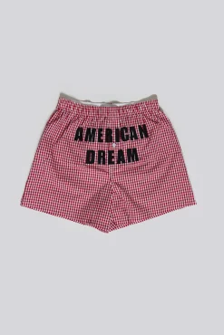 Cheap Jaded London Red Gingham Printed Boxers