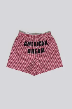 Clearance Jaded London Red Gingham Printed Boxer