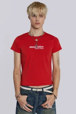 Discount Jaded London Red How are you? Tee