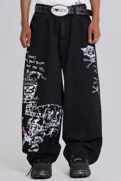 Cheap Jaded London Scribble XL Colossus Jeans