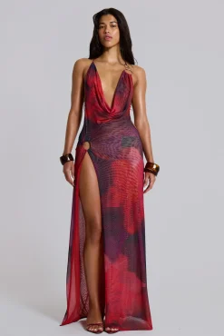 Flash Sale Jaded London Sedona Red Maxi Dress