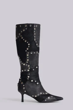 Flash Sale Jaded London Shadow Studded Knee-High Boot