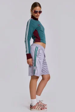 Hot Jaded London Silver Alyx Longline Football Shorts