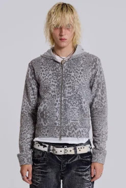 Best Jaded London Snow Leopard Mini Monster Hoodie
