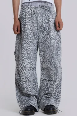 Best Sale Jaded London Snow Leopard Parachute Pants