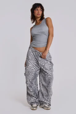 Online Jaded London Snow Leopard Parachute Pants