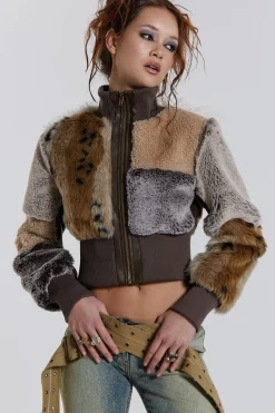 Best Sale Jaded London Soho Faux Fur Bomber Jacket