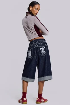 New Jaded London Sonic J-L Indigo Jorts