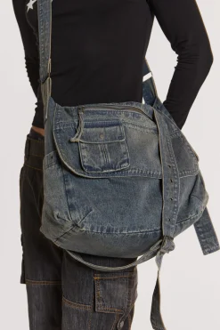 Flash Sale Jaded London Stellar Denim Messenger Bag