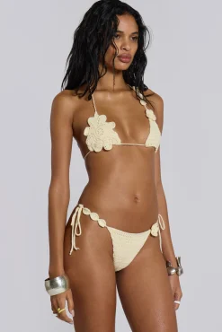 Sale Jaded London Stone Crochet Triangle Bikini Top