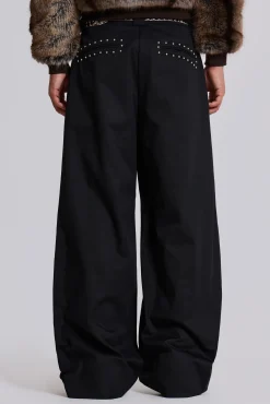 Online Jaded London Studded Black Goliath Suit Pants