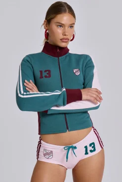 Discount Jaded London Teal Green No.13 Football Track Top