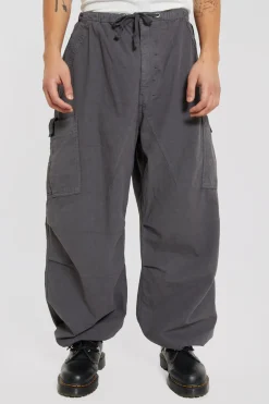 Shop Jaded London Vintage Grey Parachute Cargo Pants