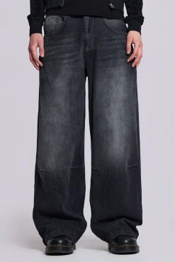 Best Sale Jaded London Washed Black Colossus Jeans