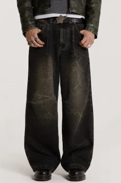 Online Jaded London Washed Black Razor Jeans